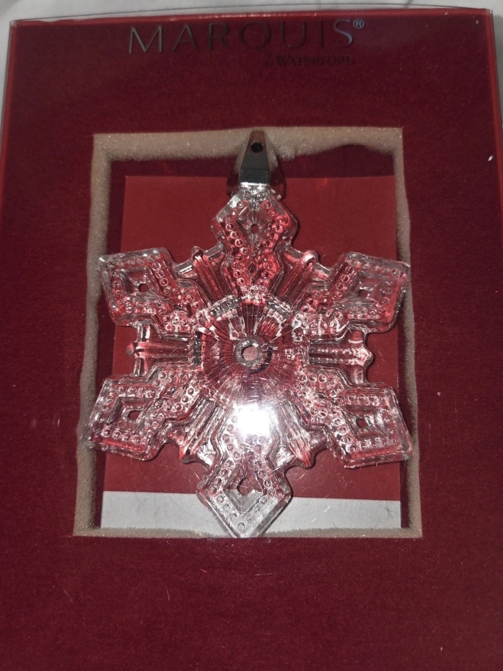 Waterford  Crystal Snowflake Ornament 2010 Collectable. Waterford